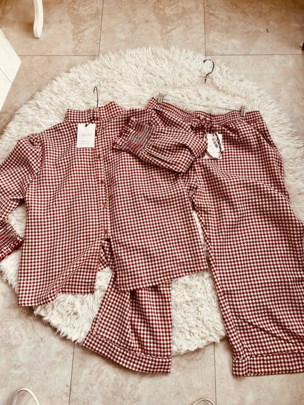 Buru Women’s Checked Pantsuit Set